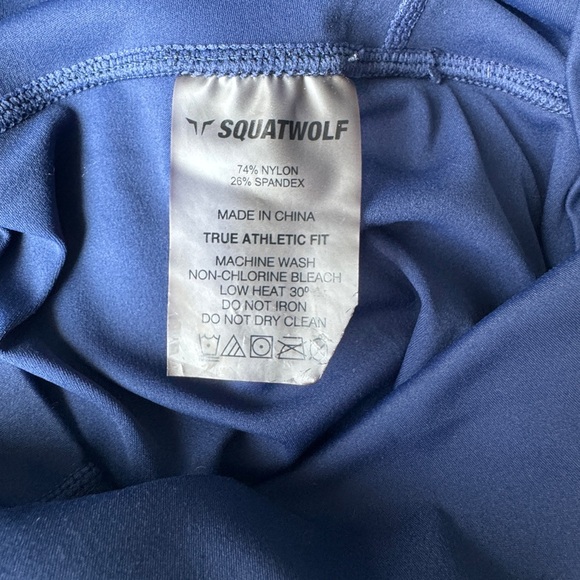 Squat Wolf navy blue waisted leggings - Picture 7 of 7